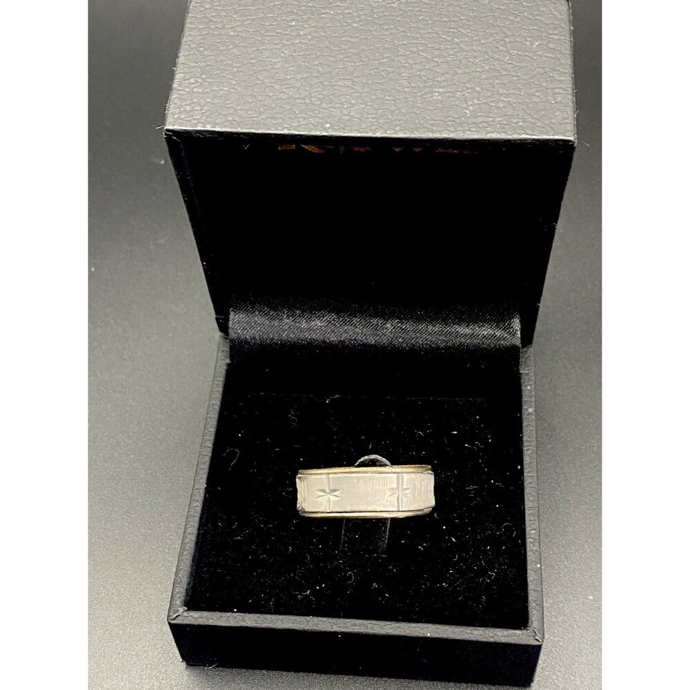 10k GF & 925 Sterling Silver Size 10.75 D/C Men’s Band Ring 5 GRAMS  Weight